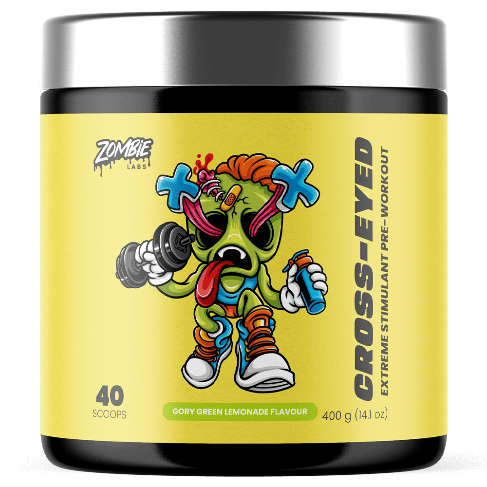 Zombie Labs Cross Eyed Pre-Workout 40 Serves Gory Green Lemonade