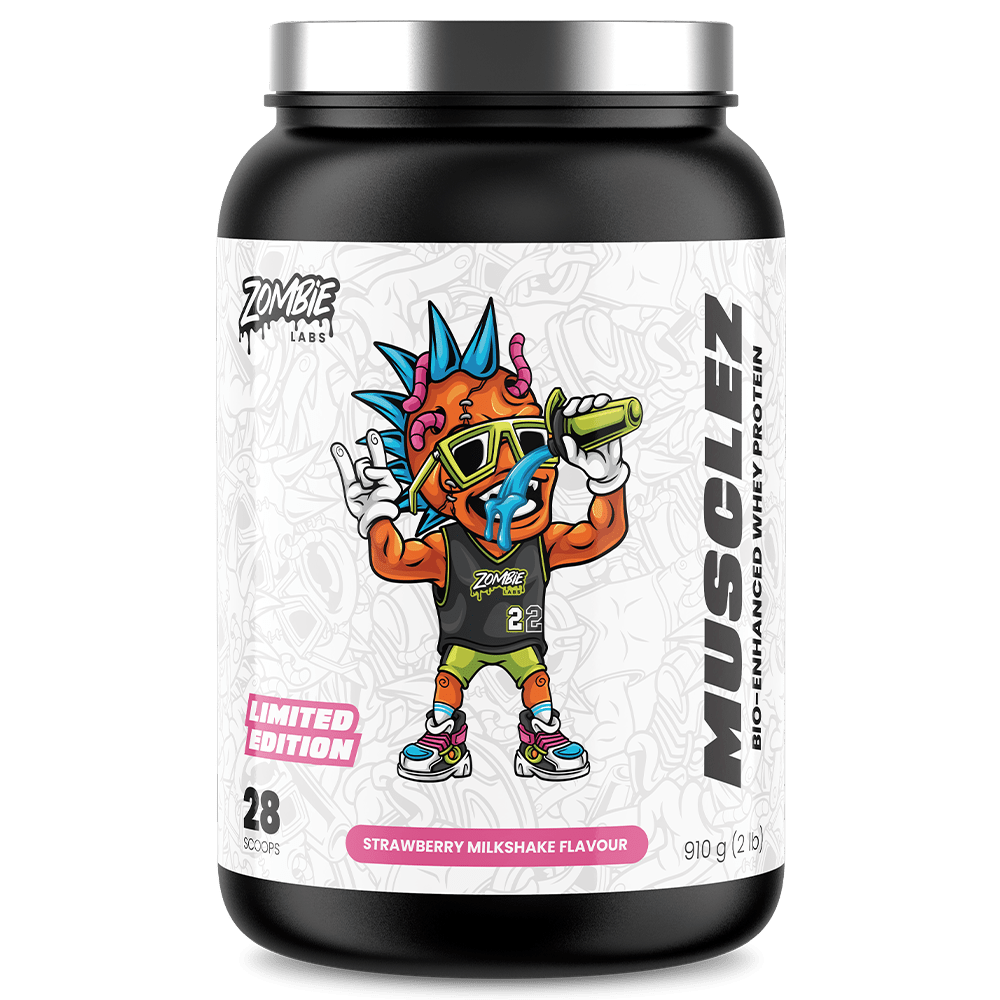 Zombie Labs Musclez Protein Powder 28 Serves Strawberry Milkshake