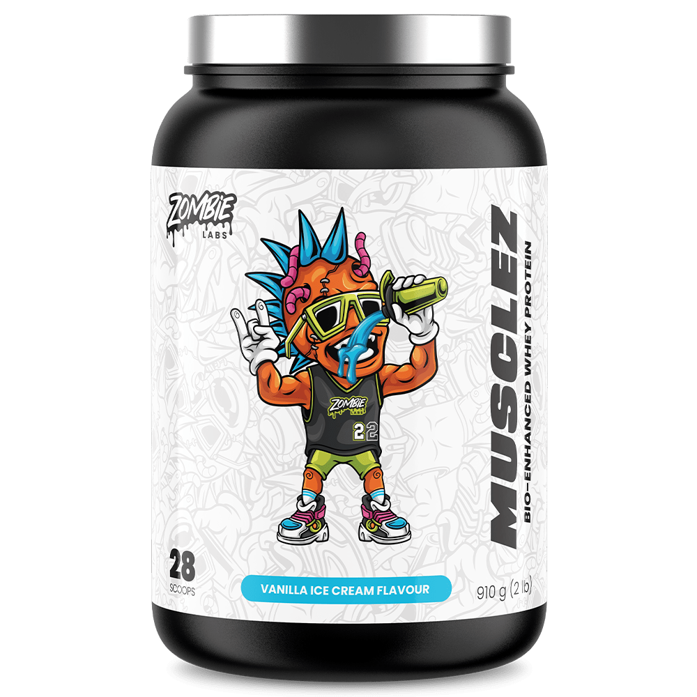 Zombie Labs Musclez Protein Powder 28 Serves Vanilla Ice Cream