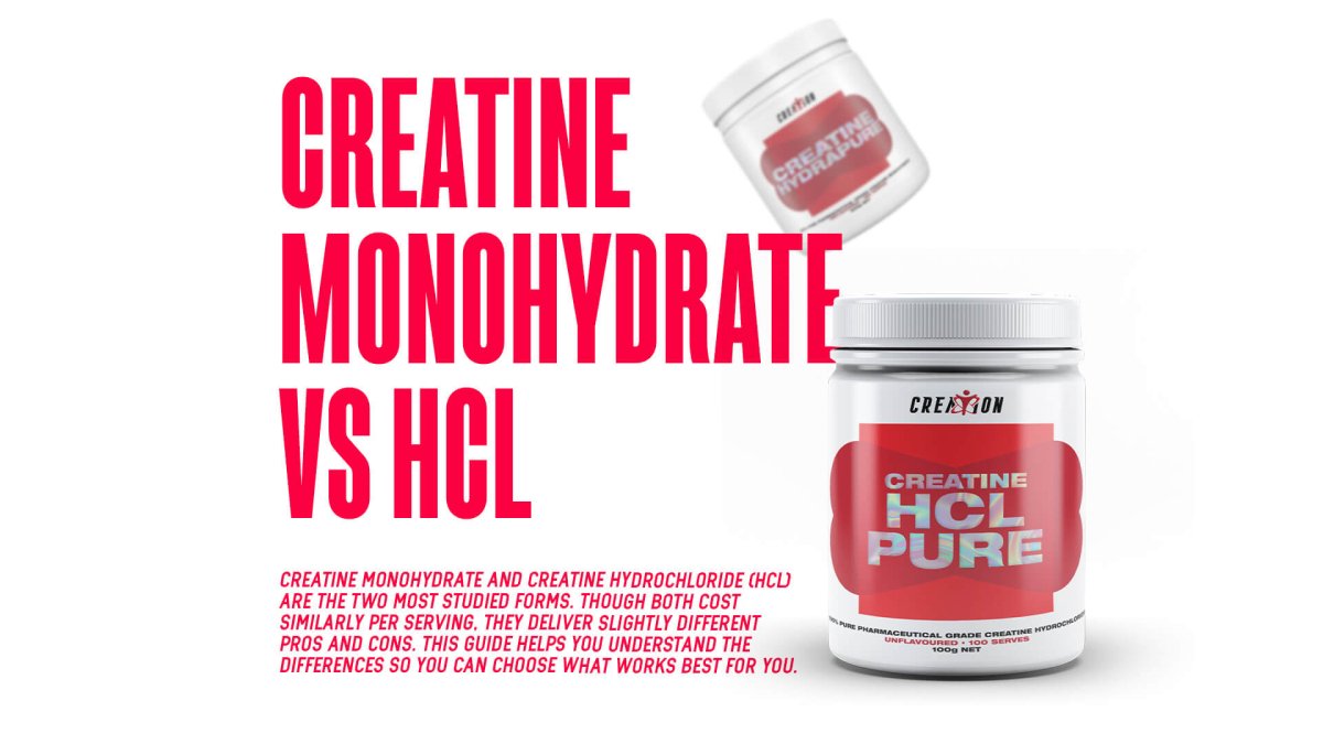 Creatine Monohydrate vs. HCL - MJ Fitness