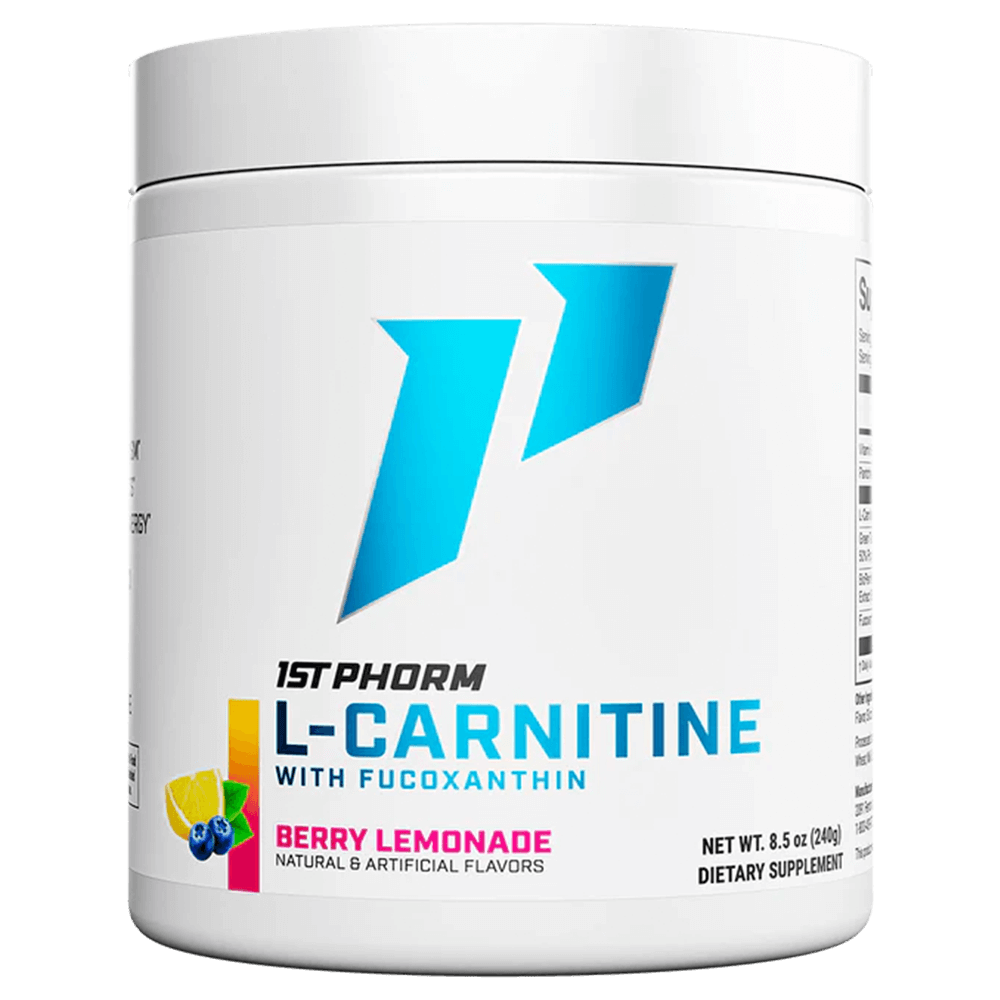 1st Phorm L-Carnitine with Fucoxanthin Fat Burner 60 Serves Berry Lemonade