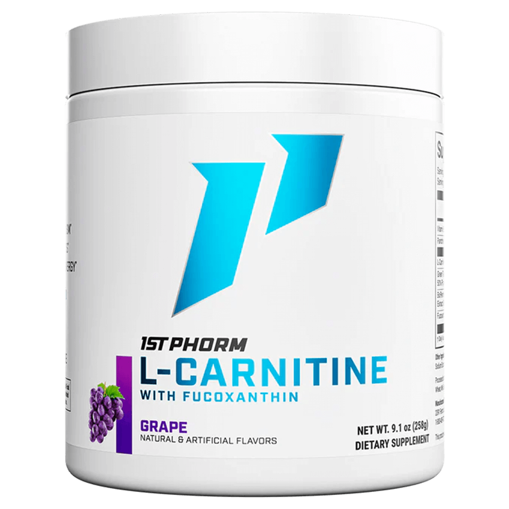 1st Phorm L-Carnitine with Fucoxanthin Fat Burner 60 Serves Grape