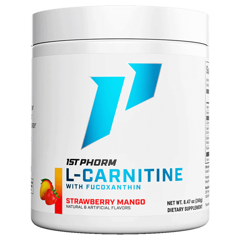 1st Phorm L-Carnitine with Fucoxanthin Fat Burner 60 Serves Strawberry Mango