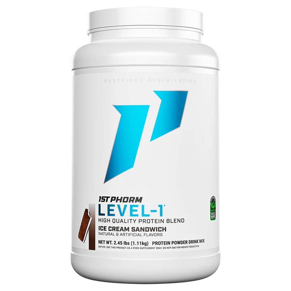 1st Phorm Level - 1 Protein Powder 30 Serves Ice Cream Sandwich