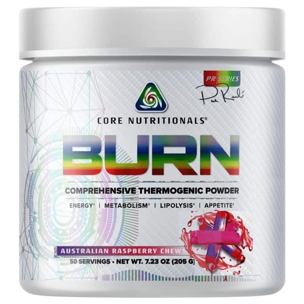 Core Nutritionals Core Burn Thermogenic 50 Serves Australian Raspberry Chews