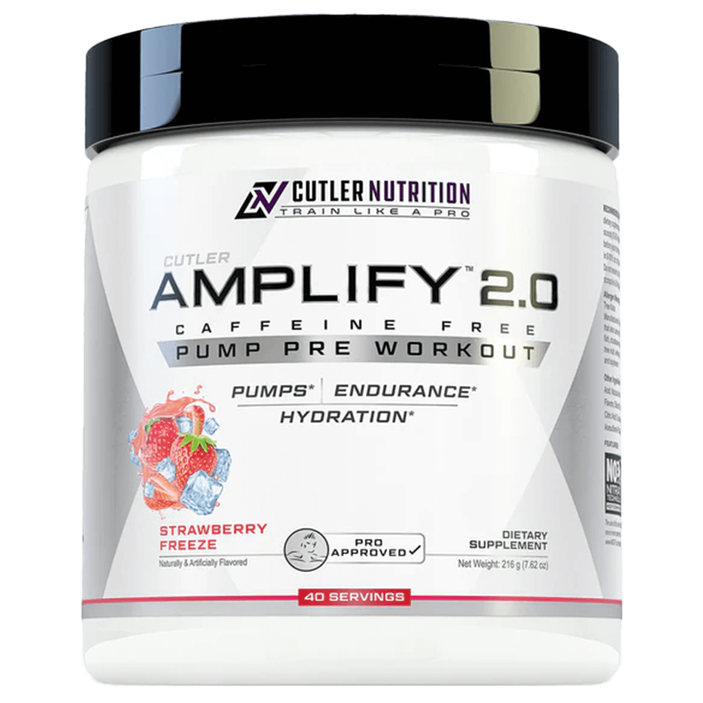 Cutler Nutrition Amplify 2.0 Pre - Workout 40 Serves Strawberry Freeze