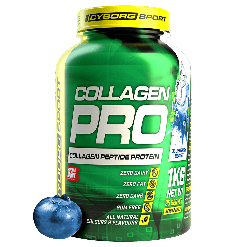 Cyborg Sport Collagen Pro Protein Powder 1 Kg Blueberry Burst