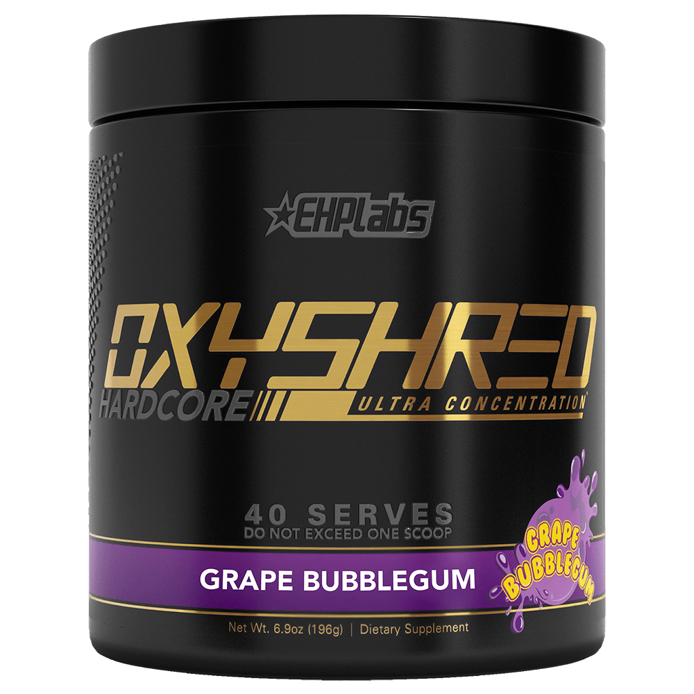 EHPlabs Hardcore OxyShred Thermogenic 40 Serves Grape Bubblegum