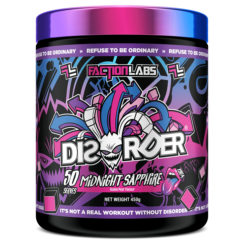 Faction Labs Disorder Pre - Workout 50 Serves Yellow Fever - Pine Lime