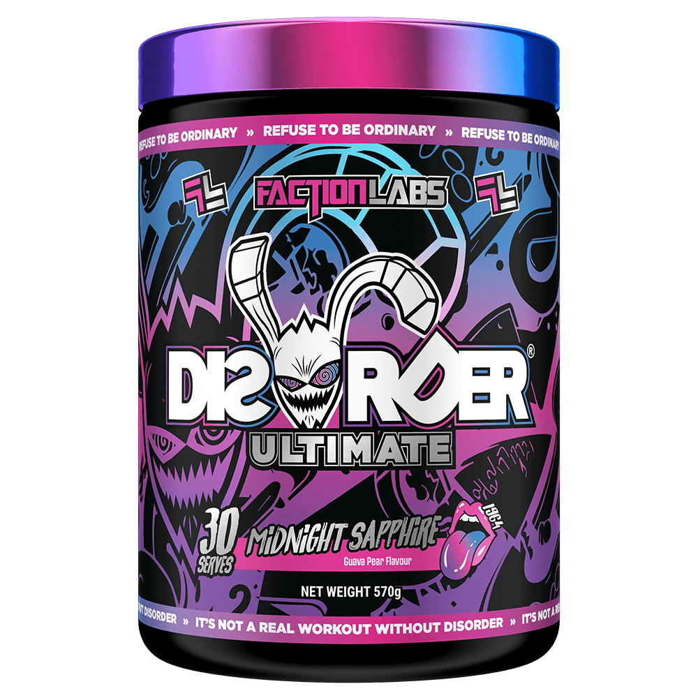 Faction Labs Disorder Ultimate Pre - Workout 30 Serves Midnight Sapphire
