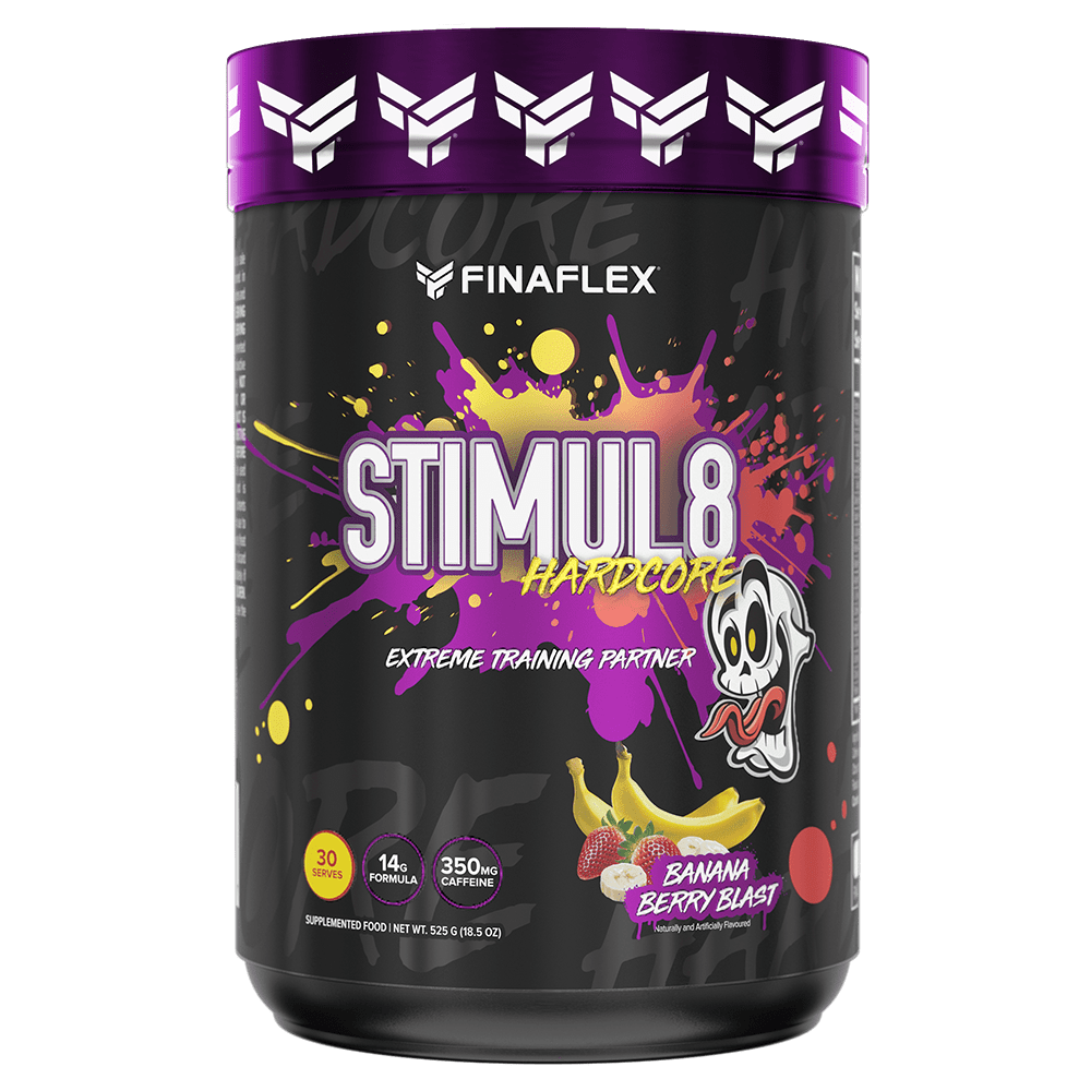 Finaflex Stimul8 Hardcore Pre - Workout 30 Serves Banana Berry