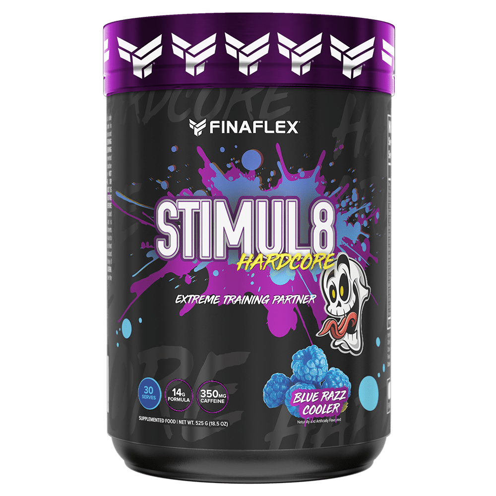 Finaflex Stimul8 Hardcore Pre - Workout 30 Serves Blue Razz Cooler