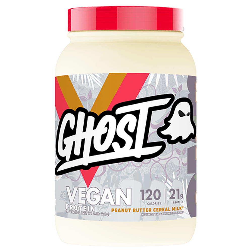 Ghost Vegan Protein Powder 28 Serves Peanut Butter Cereal Milk