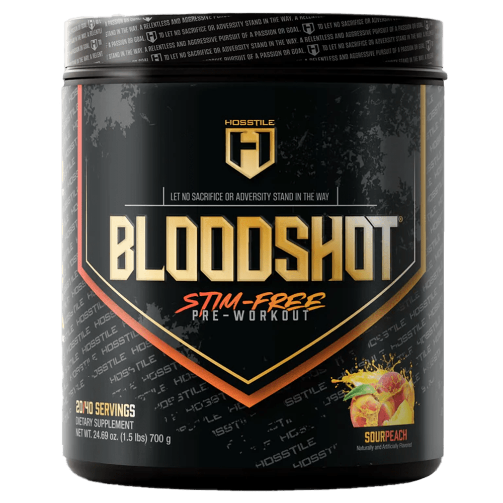 Hosstile Bloodshot Pre - Workout 20 Serves Sour Peach