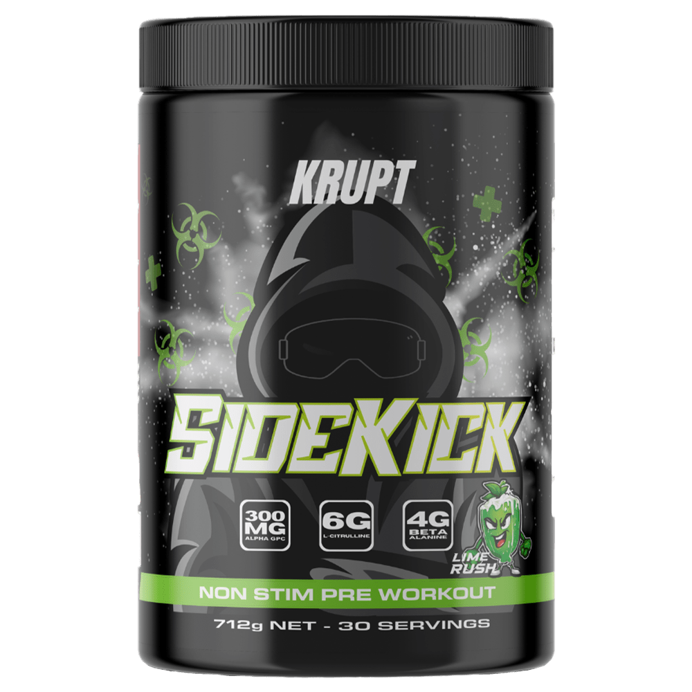 Krupt Supps Sidekick Pre - Workout 30 Serves Lime Rush