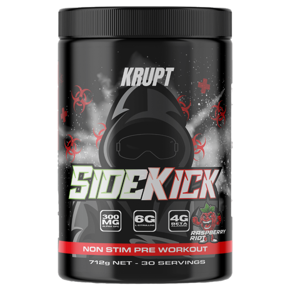 Krupt Supps Sidekick Pre - Workout 30 Serves Raspberry Riot