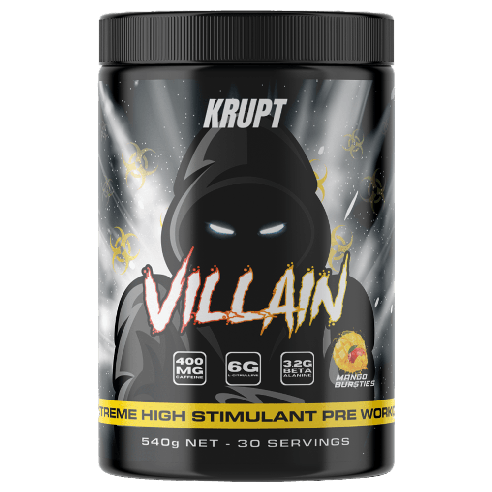 Krupt Supps Villain Pre - Workout 30 Serves Mango Bursties