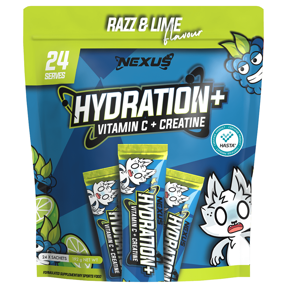 Nexus Sports Nutrition Hydration+ Hydration 24 Serves Razor Lime