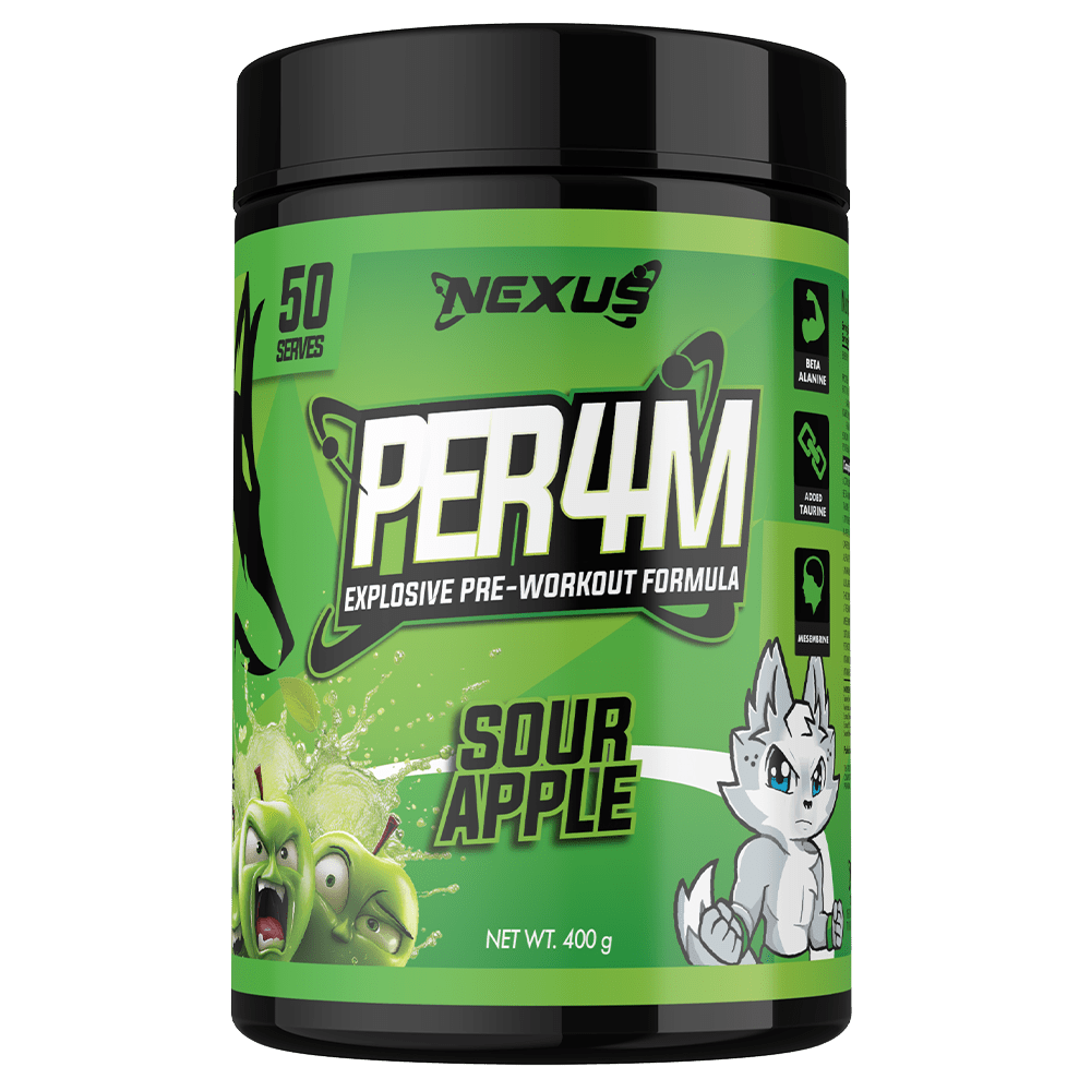 Nexus Sports Nutrition Per4m Pre - Workout 50 Serves Sour Apple