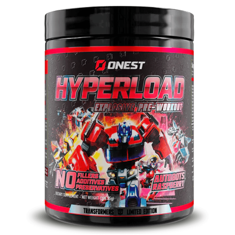 Onest Hyperload Pre - Workout 25 Serves Autobots Raspberry