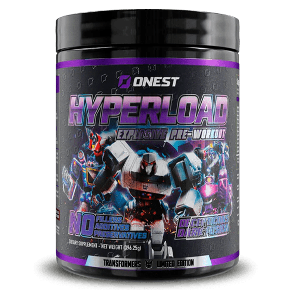 Onest Hyperload Pre - Workout 25 Serves Decepticons Dark Fusion