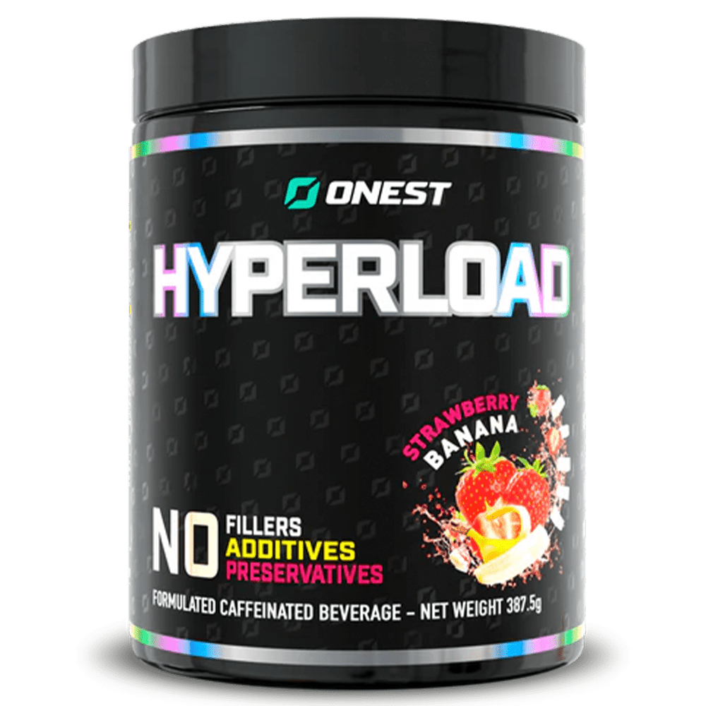 Onest Hyperload Pre - Workout 25 Serves Strawberry Banana