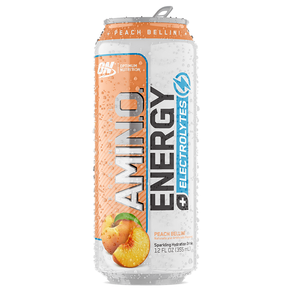 Optimum Nutrition Amino Energy + Electrolytes Sparkling RTD Energy Drink 355mL Grape