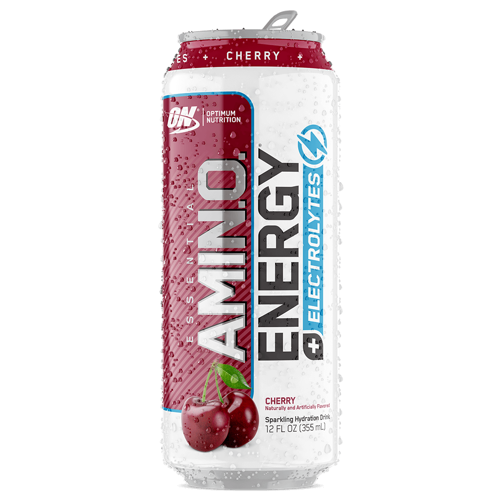 Optimum Nutrition Amino Energy + Electrolytes Sparkling RTD Energy Drink 355mL Grape