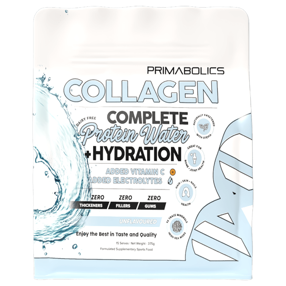 Primabolics Complete Collagen Protein Water + Hydration Protein Powder 15 Serves Unflavoured