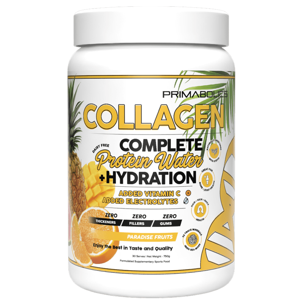 Primabolics Complete Collagen Protein Water + Hydration Protein Powder 30 Serves Paradise Fruits