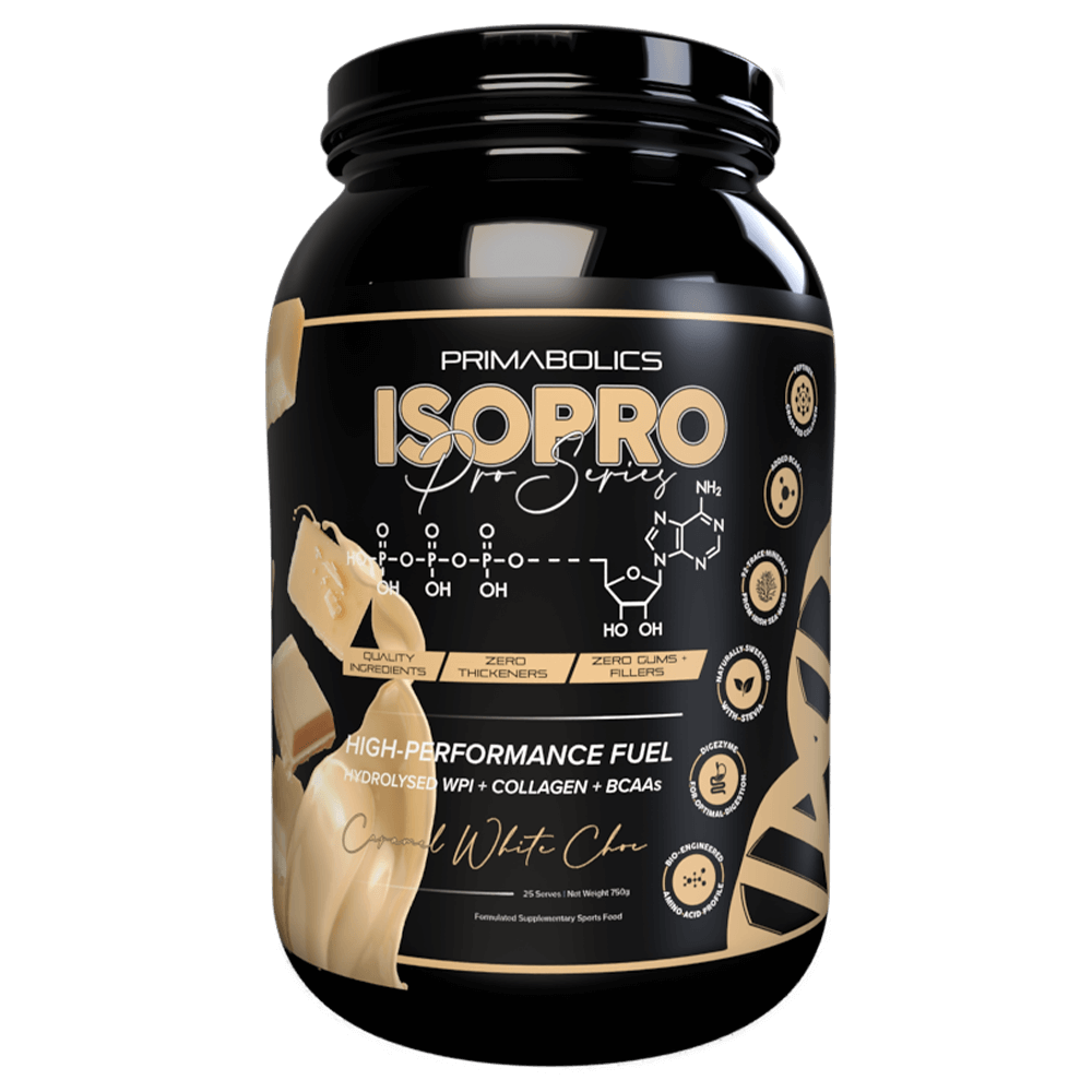 Primabolics Iso Pro Protein Powder 25 Serves Caramel White Chocolate