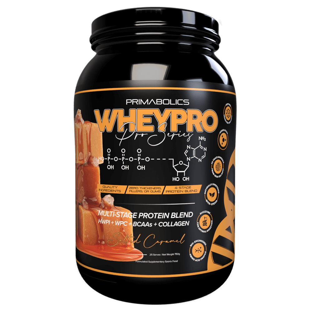 Primabolics Whey Pro Protein Powder 25 Serves Salted Carmel