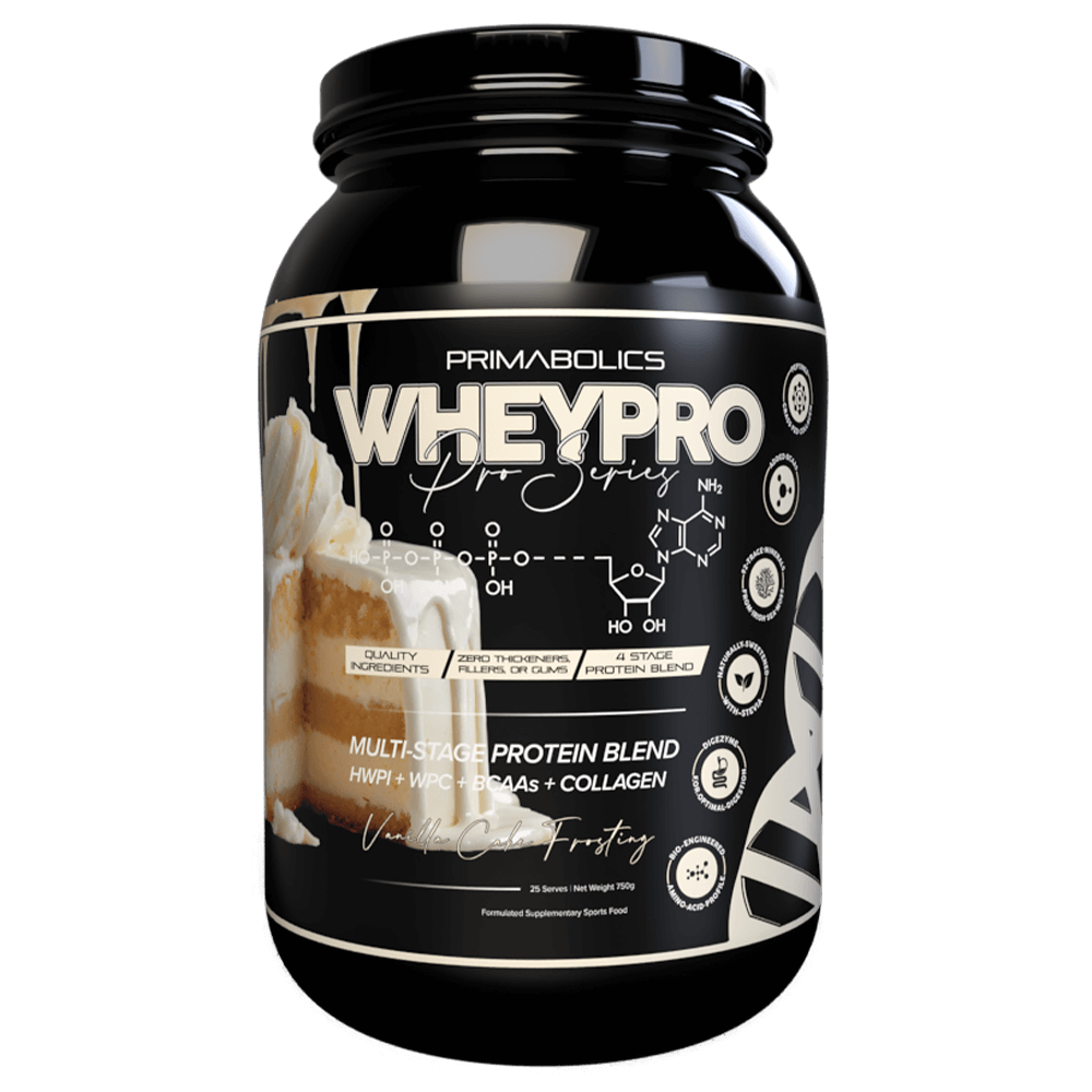 Primabolics Whey Pro Protein Powder 25 Serves Vanilla Cake Frosting