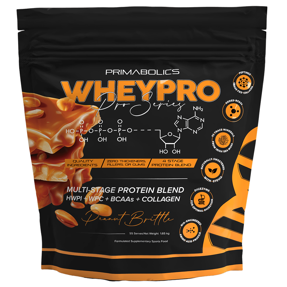 Primabolics Whey Pro Protein Powder 55 Serves Peanut Brittle