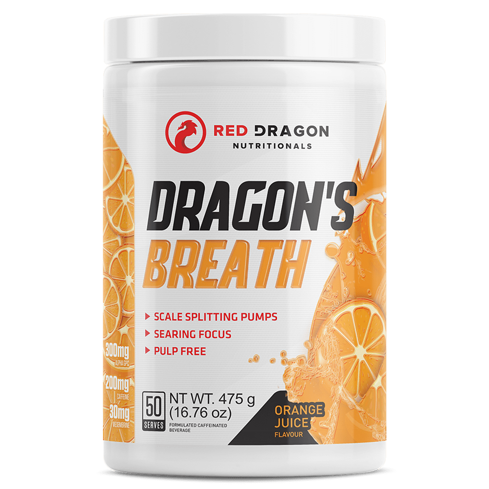 Red Dragon Nutritionals Dragon's Breath Pre - Workout 50 Serves Orange Juice