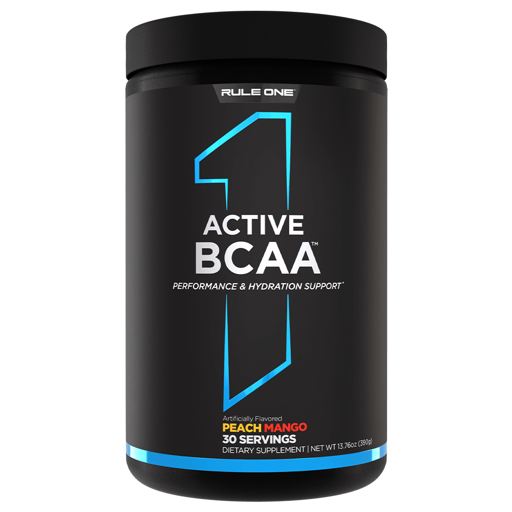 Rule 1 Active BCAA Aminos 30 Serves Peach Mango