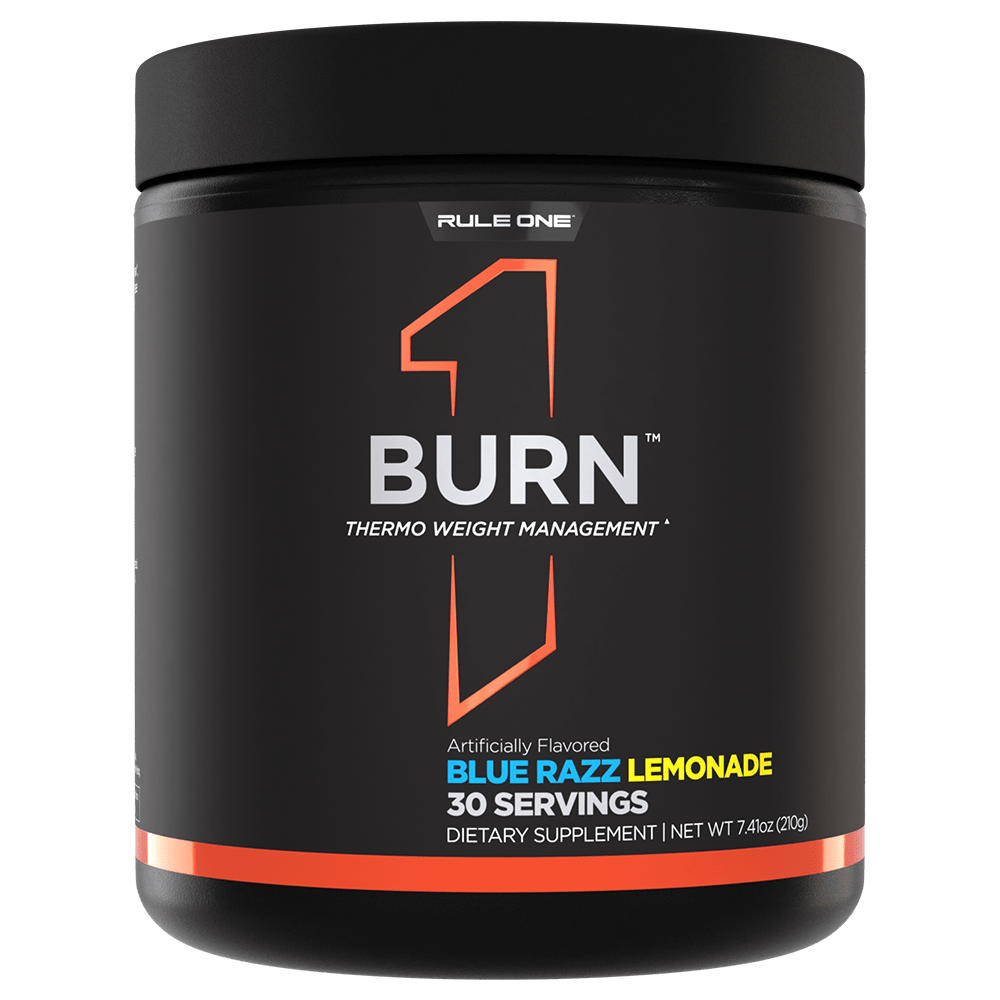 Rule 1 Burn Thermogenic 30 Serves Blue Razz Lemonade