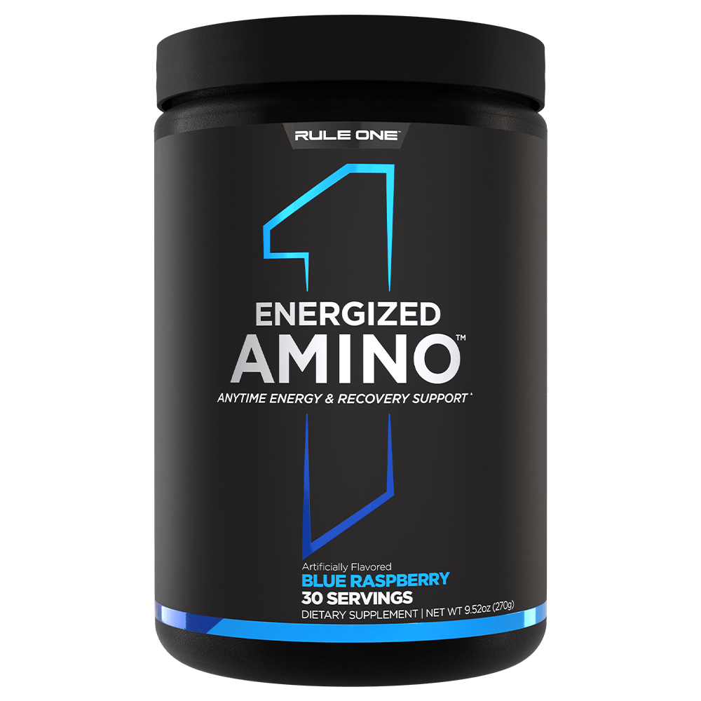 Rule 1 Energized Amino Aminos 30 Serves Blue Raspberry