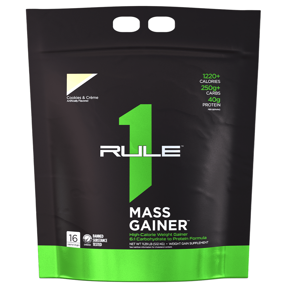 Rule 1 R1 Mass Gainer Protein Powder 16 Serves Cookies & Creme