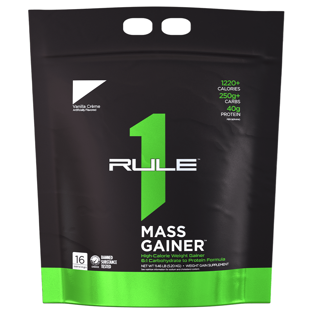 Rule 1 R1 Mass Gainer Protein Powder 16 Serves Vanilla Creme