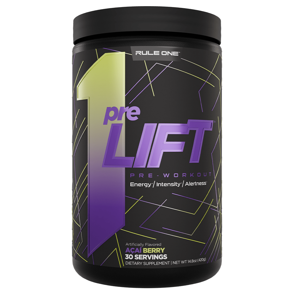 Rule 1 R1 PreLIFT Pre - Workout 30 Serves Acai Berry