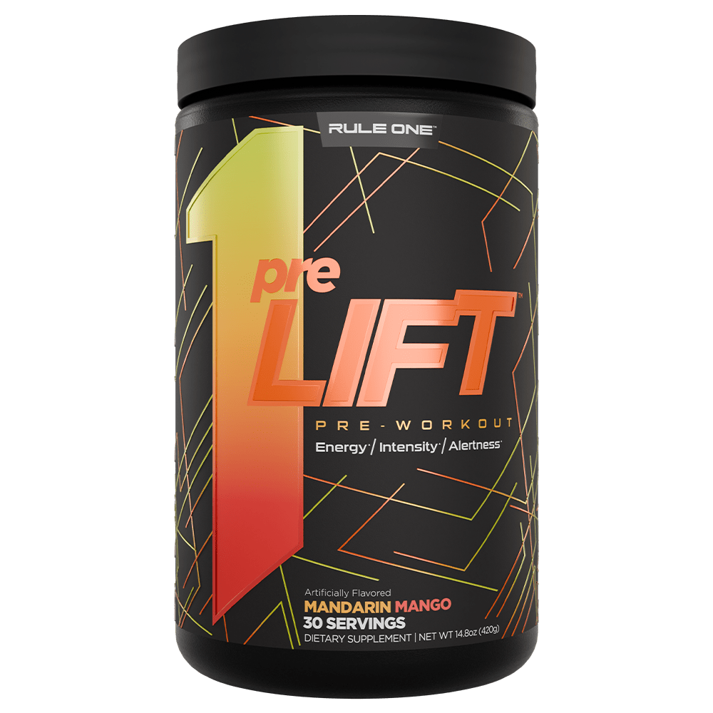 Rule 1 R1 PreLIFT Pre - Workout 30 Serves Mandarin Mango