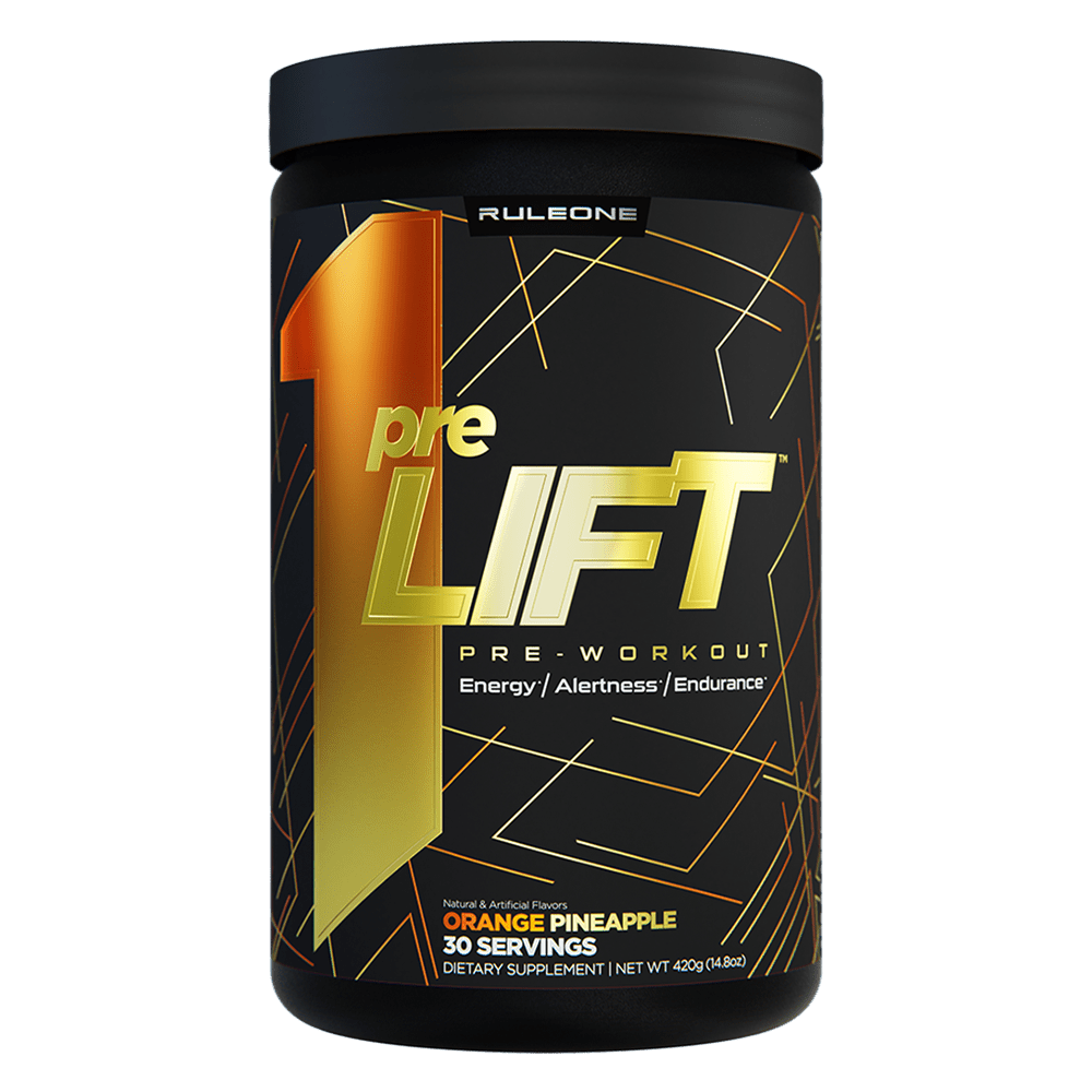 Rule 1 R1 PreLIFT Pre - Workout 30 Serves Orange Pineapple