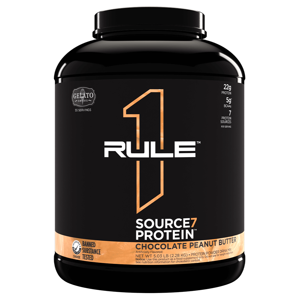 Rule 1 Source7 Protein Protein Powder 55 Serves Chocolate Peanut Butter