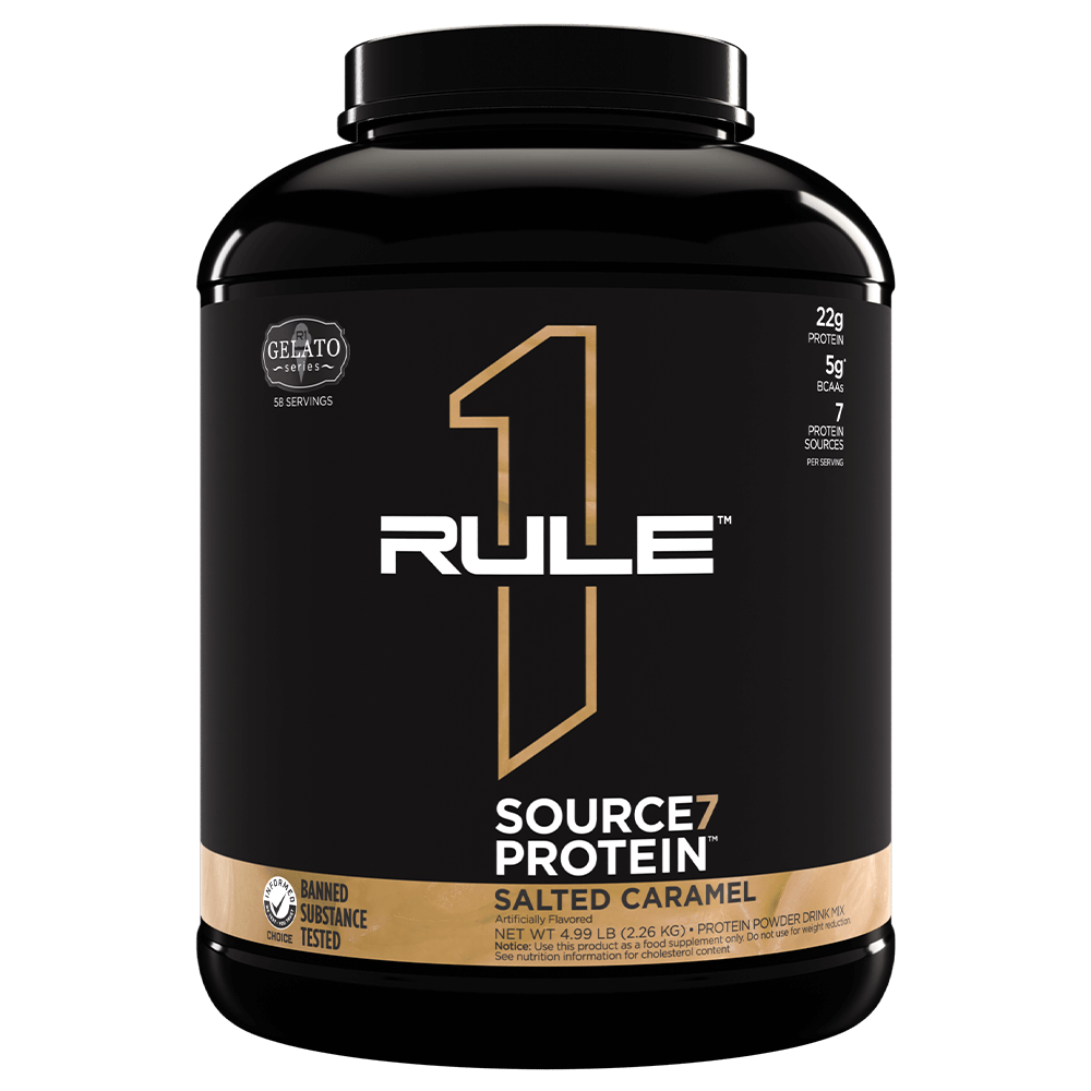 Rule 1 Source7 Protein Protein Powder 55 Serves Salted Caramel