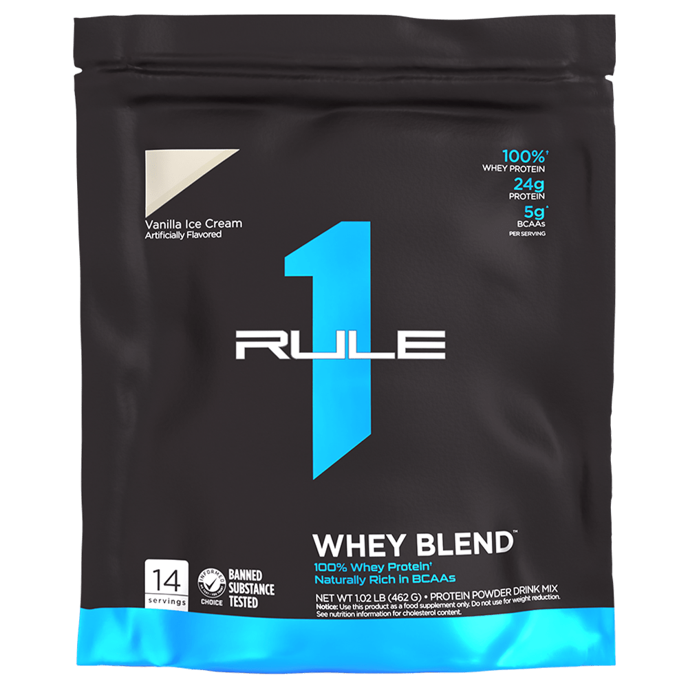 Rule 1 Whey Blend Protein Powder 13 Serves Vanilla Ice Cream