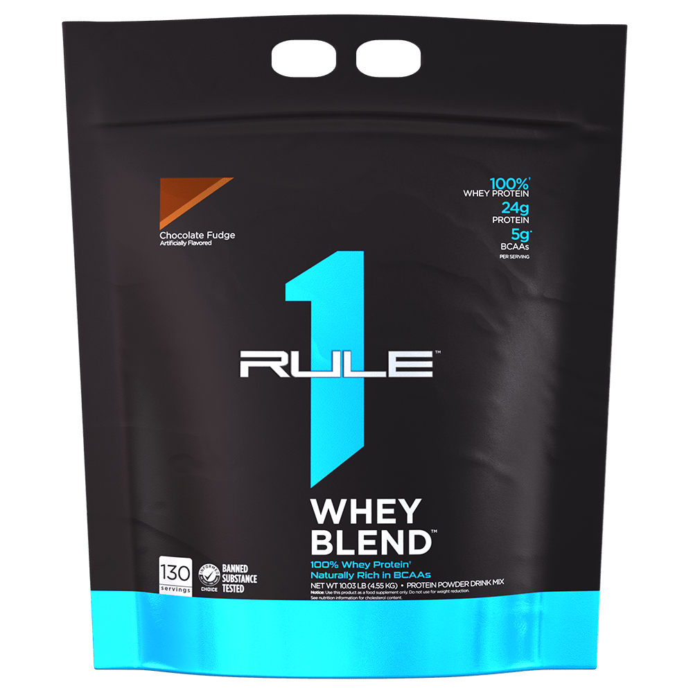 Rule 1 Whey Blend Protein Powder 132 Serves Chocolate Fudge