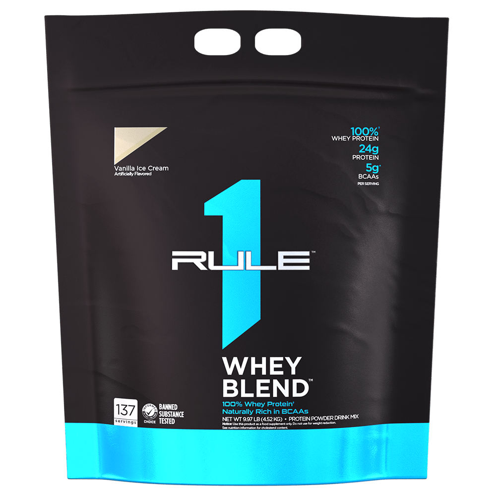 Rule 1 Whey Blend Protein Powder 132 Serves Vanilla Ice Cream