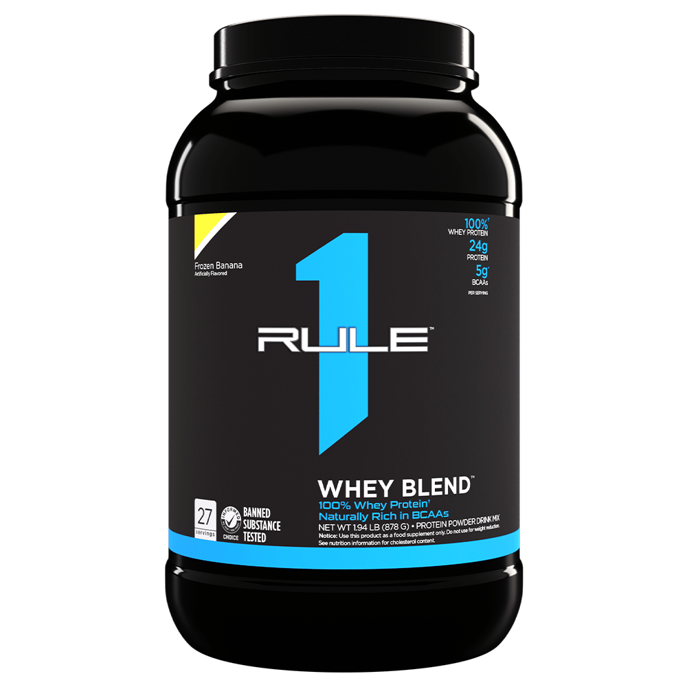 Rule 1 Whey Blend Protein Powder 26 Serves Frozen Banana