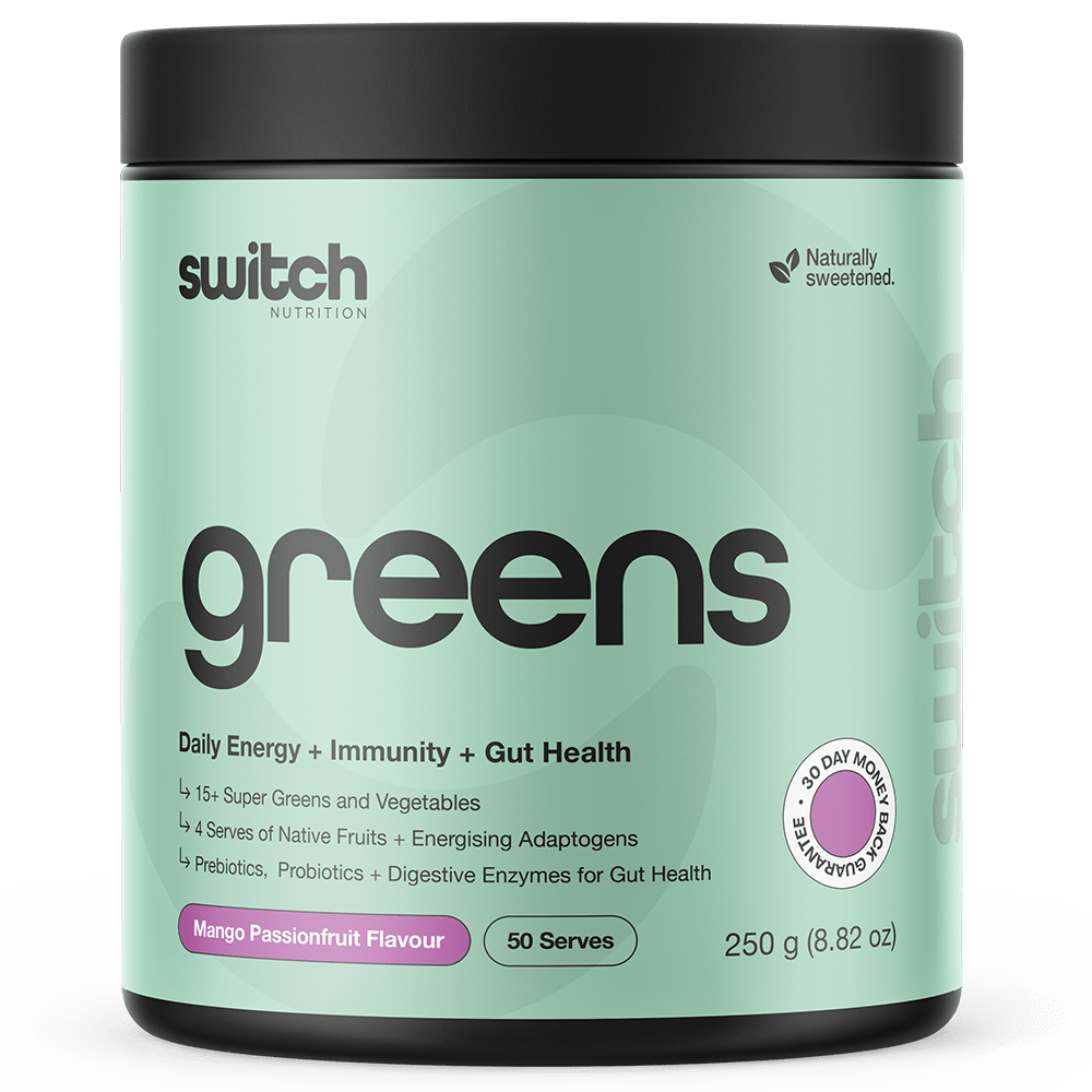 Switch Nutrition Greens Greens 50 Serves Mango Passionfruit